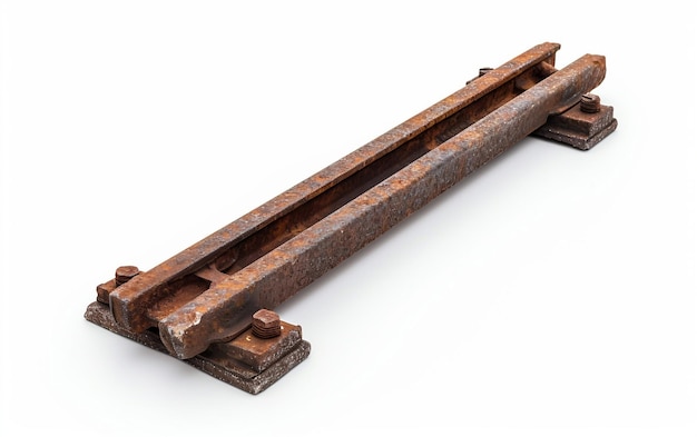 Rail Spike On White Background