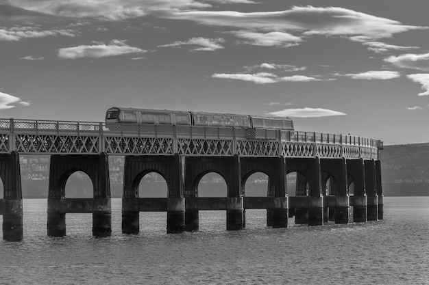 Railway bridge over the River Tay in the UK