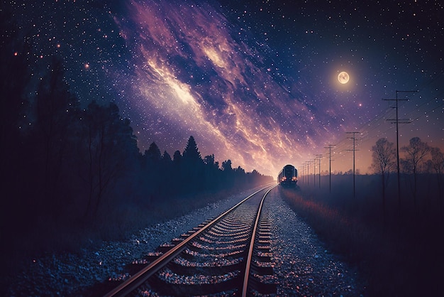 Railway to the ocean of the galaxy