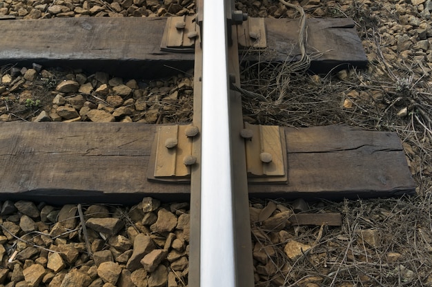 Railway Tracks Close up