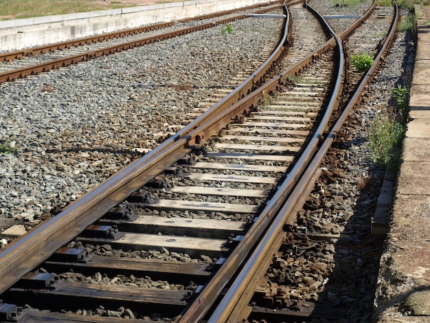 Railway tracks for train