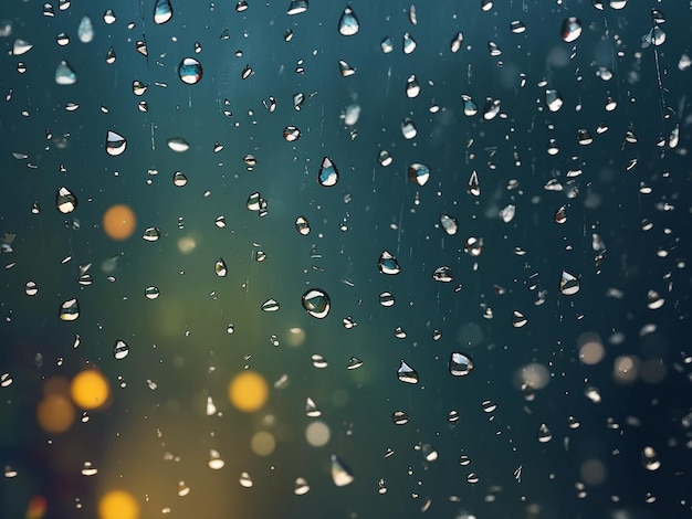 Rain drops background Generative Ai