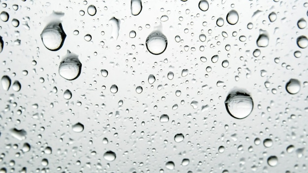 Rain Drops on Glass High Quality Image