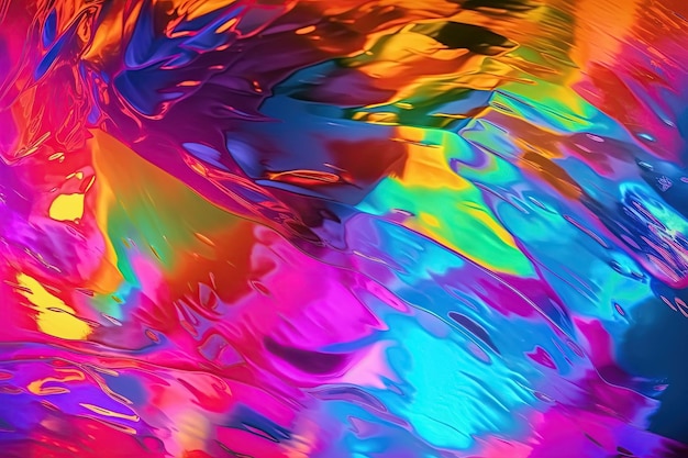 Rainbow background with multicolored texture Generative AI illustration