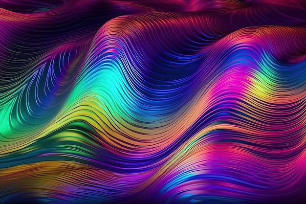 Rainbow background with multicolored texture Generative AI illustration