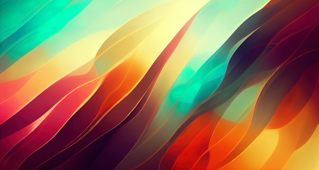 Rainbow Blend Background Layers Abstract Gradient background design colorful shapes 3d Illustration