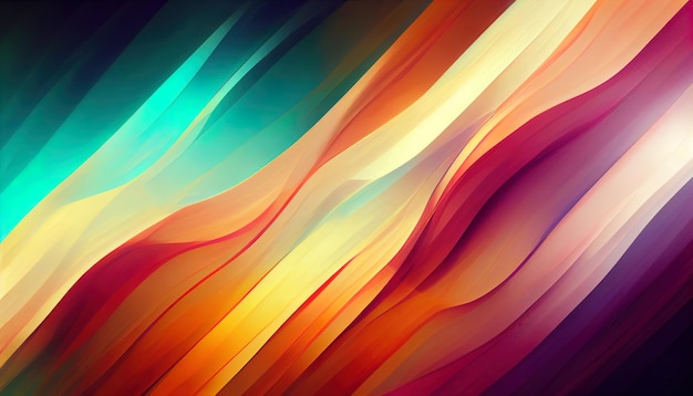 Rainbow Blend Background Layers Abstract Gradient background design colorful shapes 3d Illustration