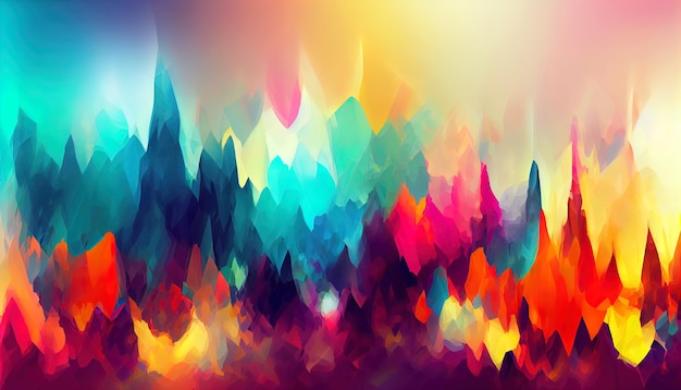 Rainbow Blend Background Layers Abstract Gradient background design colorful shapes