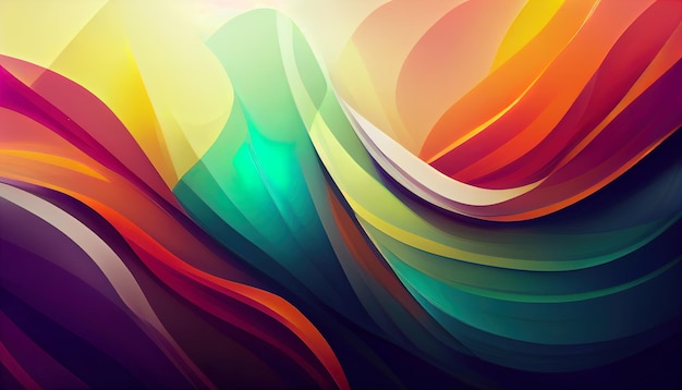 Rainbow Blend Background Layers Abstract Gradient background design colorful shapes