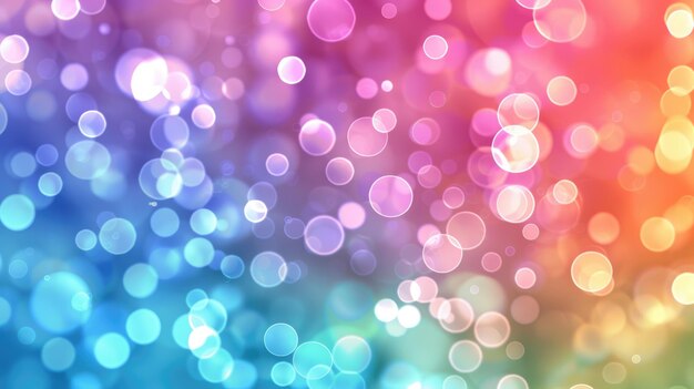 Rainbow bokeh background aiga