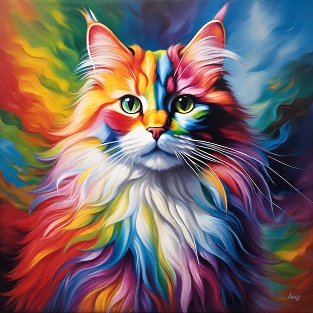 Rainbow cat