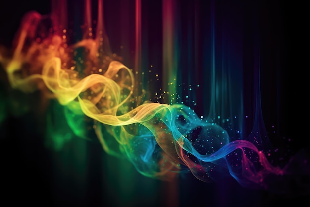 A rainbow colored abstract background