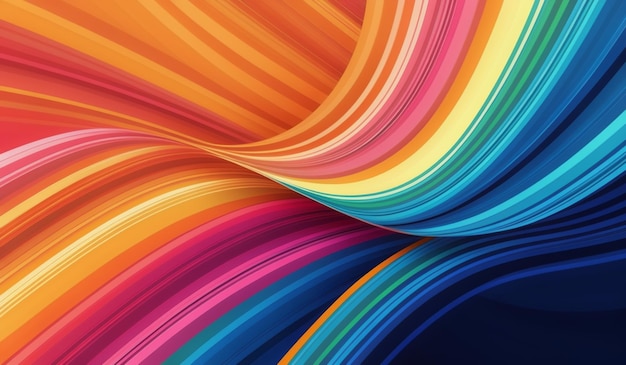 rainbow colored lines are arranged in a rainbow colored background