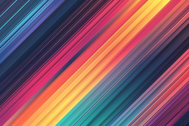 rainbow colored lines are shown on a black background