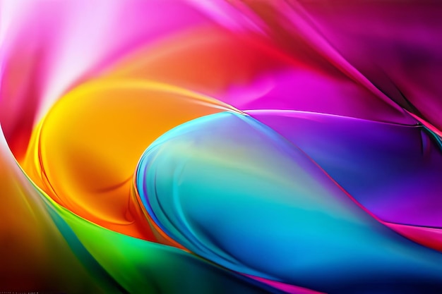 a rainbow colored wave is shown with a rainbow colored background