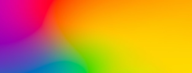 Rainbow colors background abstract vibrant color gradient banner web header poster design copy space