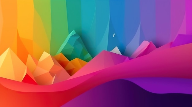 Rainbow colors on a colorful background