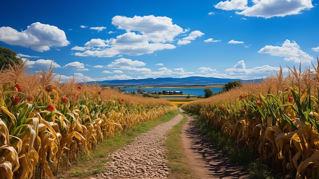 rainbow cornfield