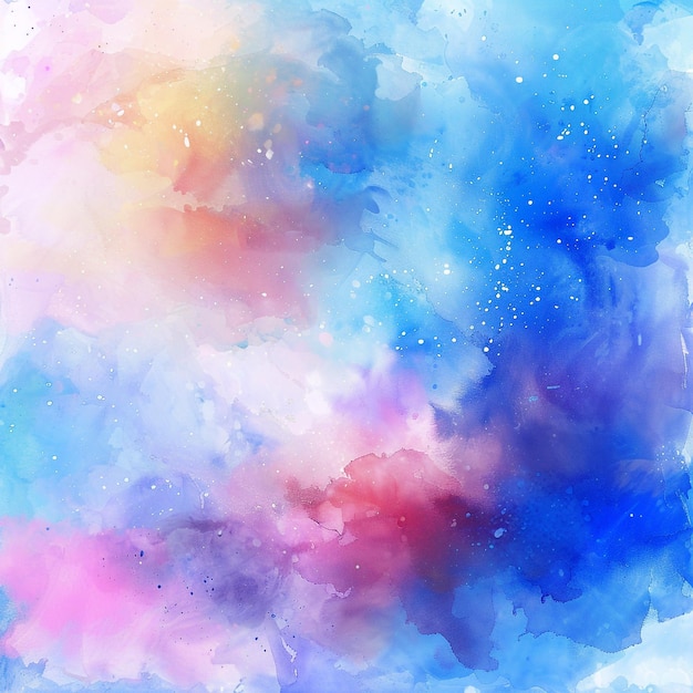 Rainbow effect watercolor background