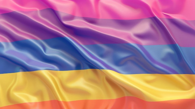 Rainbow flag closeup