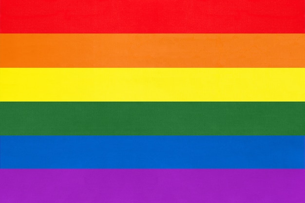 Rainbow flag, symbol of lgbt community. 