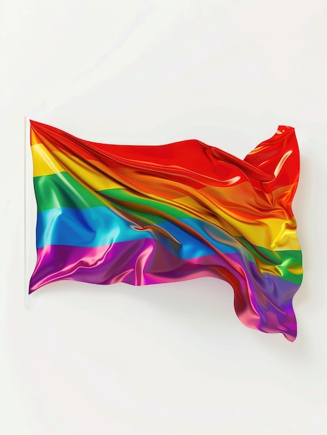 Photo rainbow flag waving