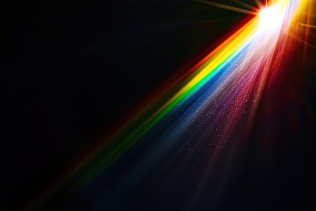 Photo rainbow flare backgrounds light night