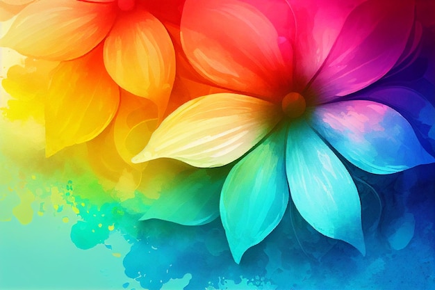 Rainbow flower wallpapers that are high definition