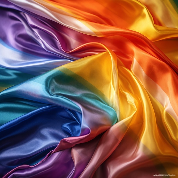 rainbow gay fabric silk background