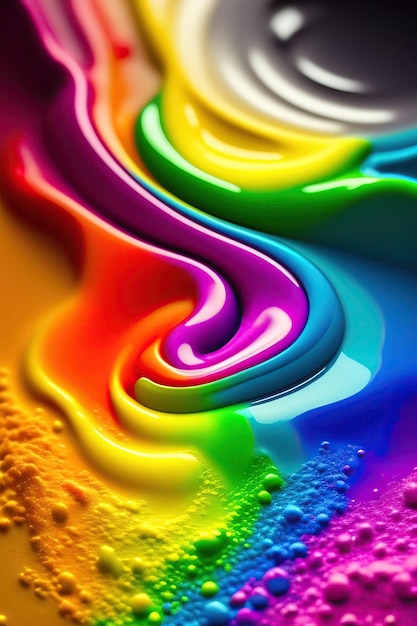 Rainbow paint