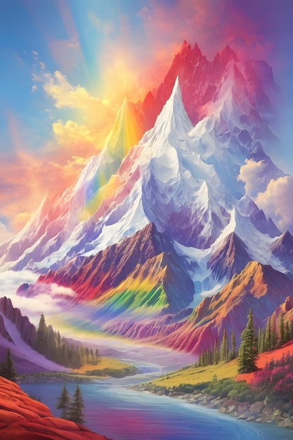 The Rainbow Peaks of Harmony