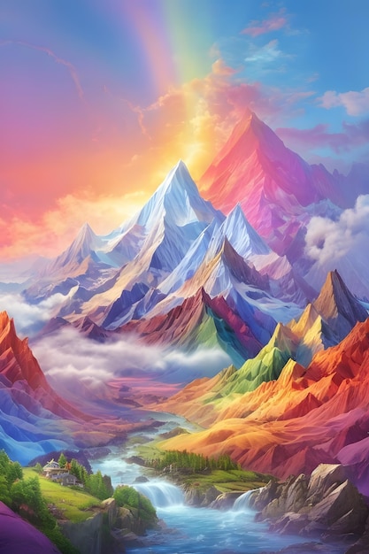 The Rainbow Peaks of Harmony