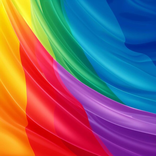 Rainbow Rhapsody Colorful Background Image