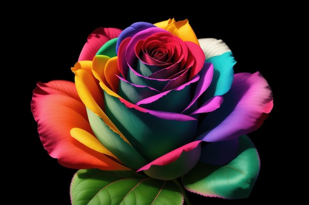 Rainbow roses wallpapers