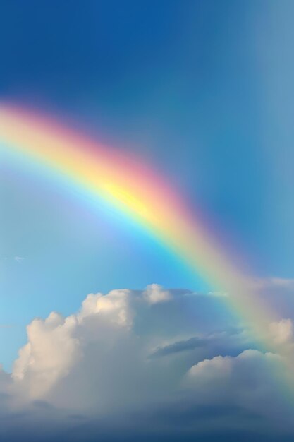 Rainbow in sky image of beautiful rainbow rainbow and cloud