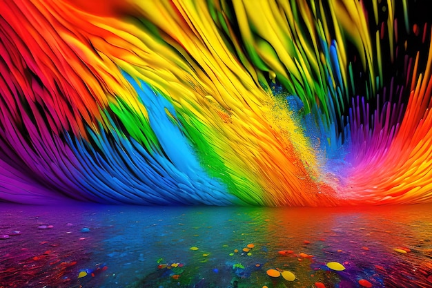 Rainbow Splash Background