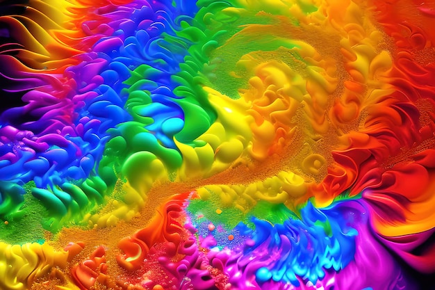 Rainbow Splash Background