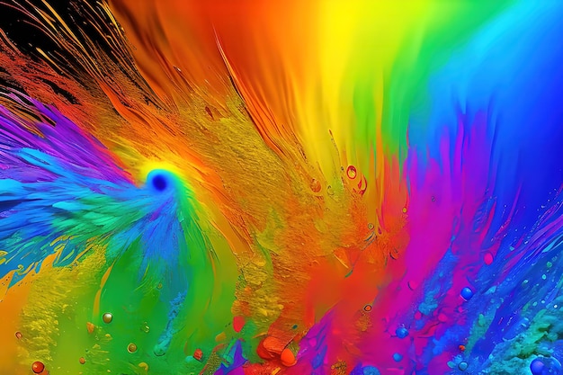 Rainbow Splash Background