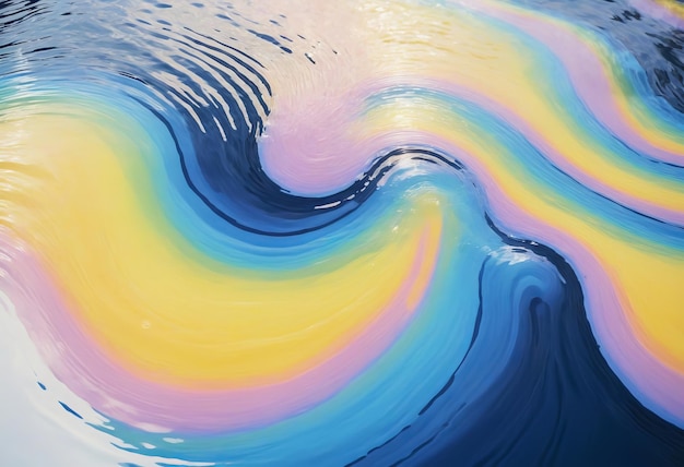 Rainbow Water Ripple Background