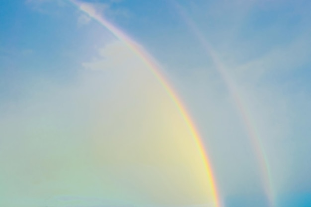 Rainbow water sky after rain