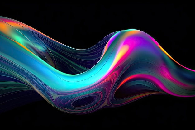 Rainbow wave background Abstract