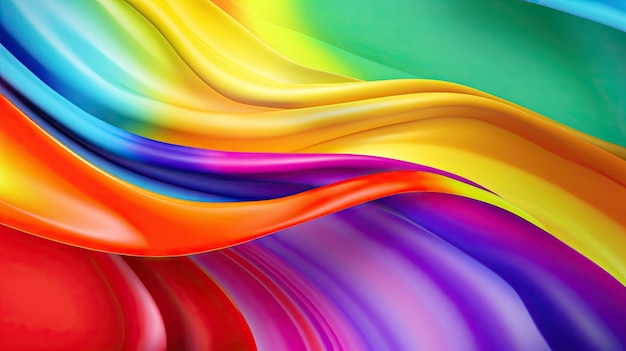 Rainbow wave background Abstract