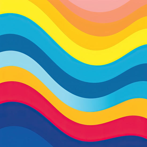 rainbow wave background