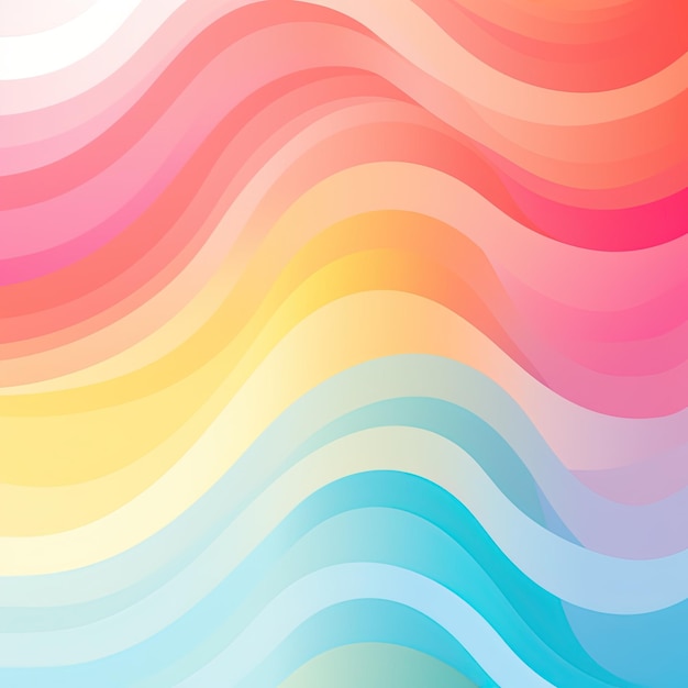 rainbow wave gradient background