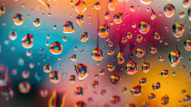 Photo raindrop on glasses