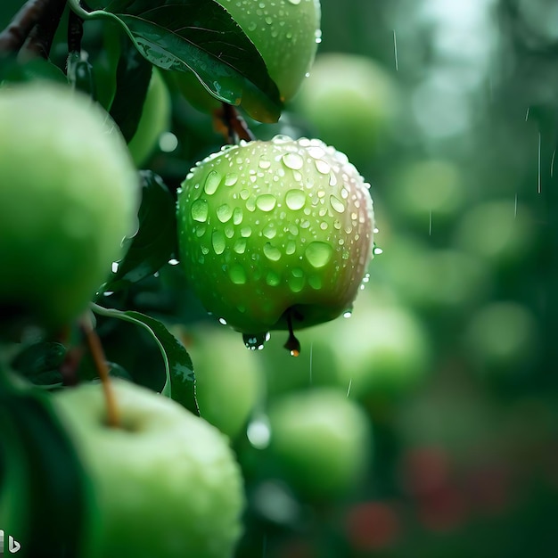 Raindrops amp Apples Ore Natural Apples amp Fruit Farms Generative AI