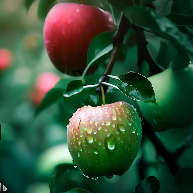 Raindrops amp Apples Ore Natural Apples amp Fruit Farms Generative AI