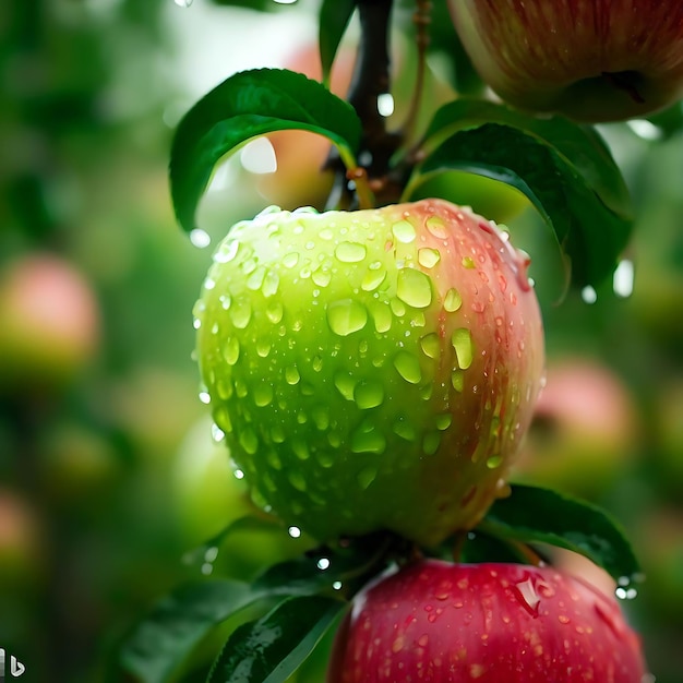 Raindrops amp Apples Ore Natural Apples amp Fruit Farms Generative AI