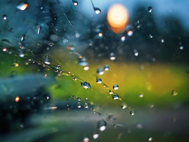 raindrops seen through the glass of a care image download