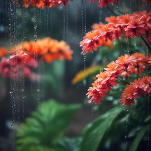 raindrops on a window with raindrops on them